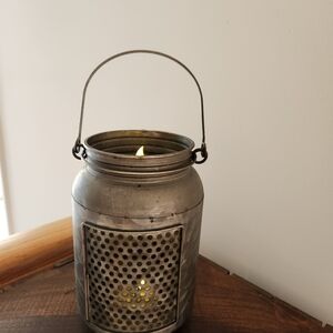 Rustic Farmhouse Metal Lantern